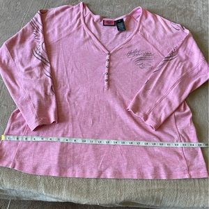 3W Pink Harley Davidson Sweater